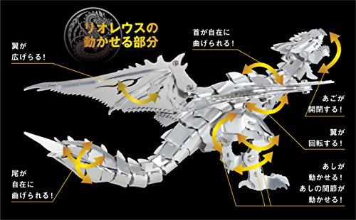 Gakken Plus Monster Hunter Metal Kit Rathalos / Rioreusu Figures NEW from Japan_4