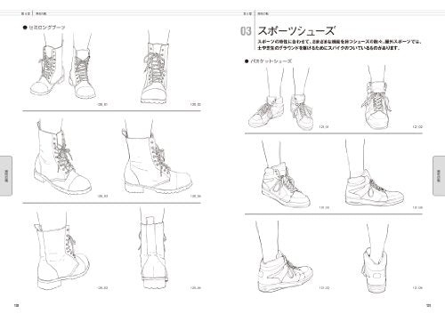 How to Draw FOOT & SHOES 700 sketch book manga anime pose with CD-ROM NEW_6