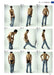 Collection of poses made with a manga artist. Man's muscle pose collection +CD_8