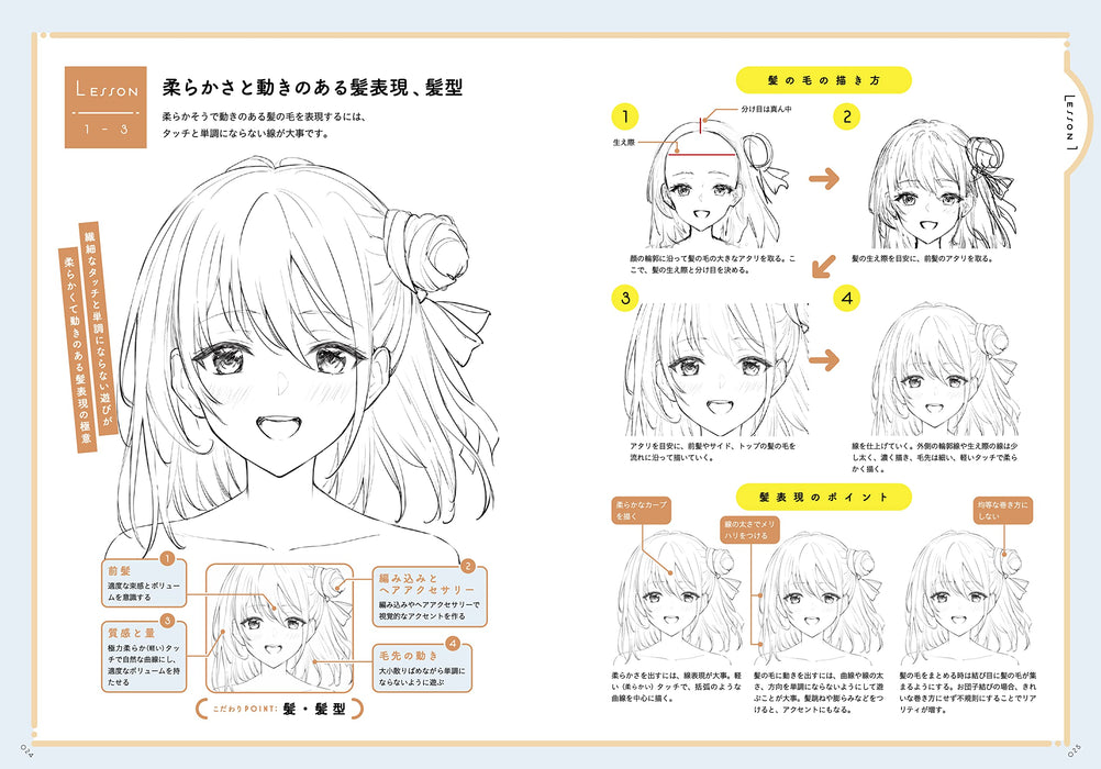 How to Draw girls Character manga anime sketch illustration Book Ichikawa Haru_3