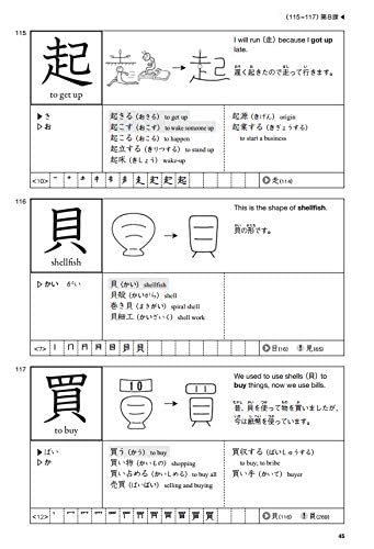 Genki Plus Kanji Look and Learn. 512 Kanji with Illustrations and Mnemonic Hints_4