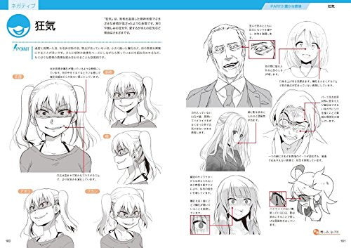 How to Draw Manga Facial Expression Technique Book NEW from Japan_7