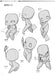 How to draw Manga Anime Super Deformed Pose Collection character variations NEW_2