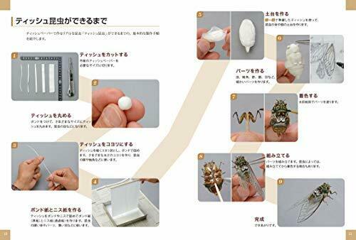 Realistic Insects Made With Tissue (Book) NEW from Japan_4