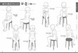 A Collection of Illustration poses with Low Head and Body Girls Ver. NEW_4