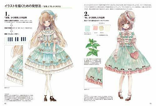 How to Draw Lolita Fashion Watercolor Basics (Book) NEW from Japan_6