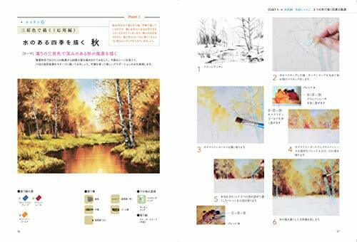 Watercolor Landscape & Flowers Polish Color Mixture and Color Scheme (Book) NEW_6