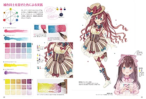 How to Draw Lolita Fashion Watercolor Edition Painted in 6 Basic Colors (Book)_5
