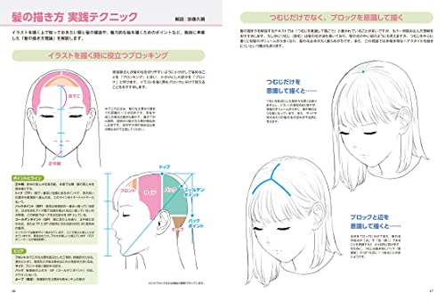 360 Degrees Hair Catalog for Illustrators Girl's Basic Hairstyle Ver. (Book) NEW_9