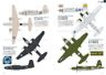 Ikaros WWII Military Aircraft Painted Diagram Compilation Book from Japan_4