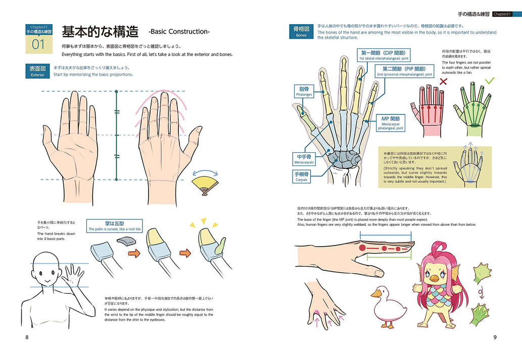 How to Draw Hand pose collection practical recipe Book Manga Anime Comic NEW_2