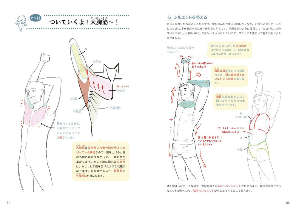 How to Draw Muscle & Sexy Handsome Body Technique Art Book Illustration NEW_2