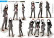 How to Draw Anime Manga Relax Pose Photo Catalog 4 Office worker day Art Book_3