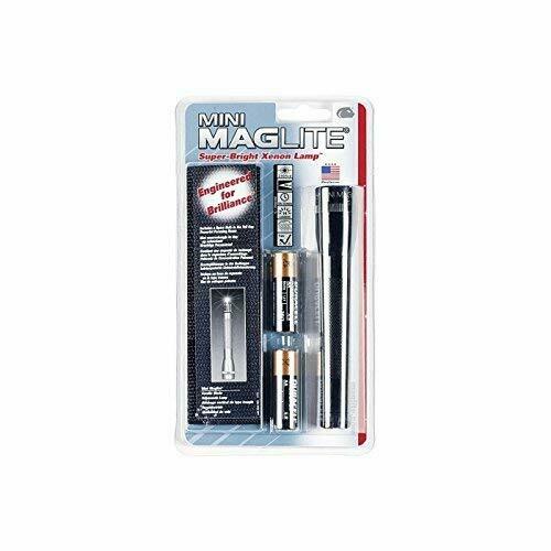 Maglite Mini Flashlight 2-Cell AA with Holster, Black Holster Pack NEW_3