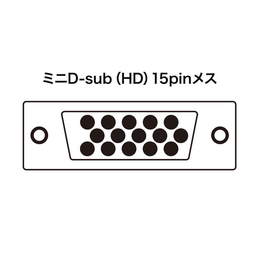 SANWA SUPPLY SW-CP21V VGA monitor switch 2:1 or 1:2 miniD-sub(HD) 15pin female_2