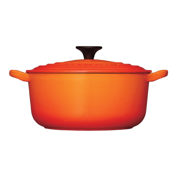 Le Creuset Rond enamel pan for IH 20cm orange Dishwasher safe Non-Stick NEW_2