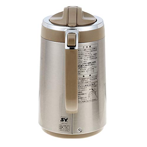 Tiger Glass Thermos Table Pot 1.02L Stainless Brown PRT-S100-XT NEW from Japan_4