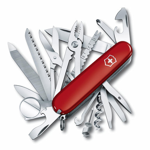 VICTORINOX Knife Swiss Camp ‎1.6795-X4 Red Stainless Steel Blade 91mm Handle NEW_1