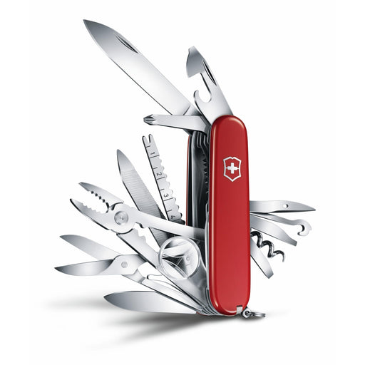 VICTORINOX Knife Swiss Camp ‎1.6795-X4 Red Stainless Steel Blade 91mm Handle NEW_2