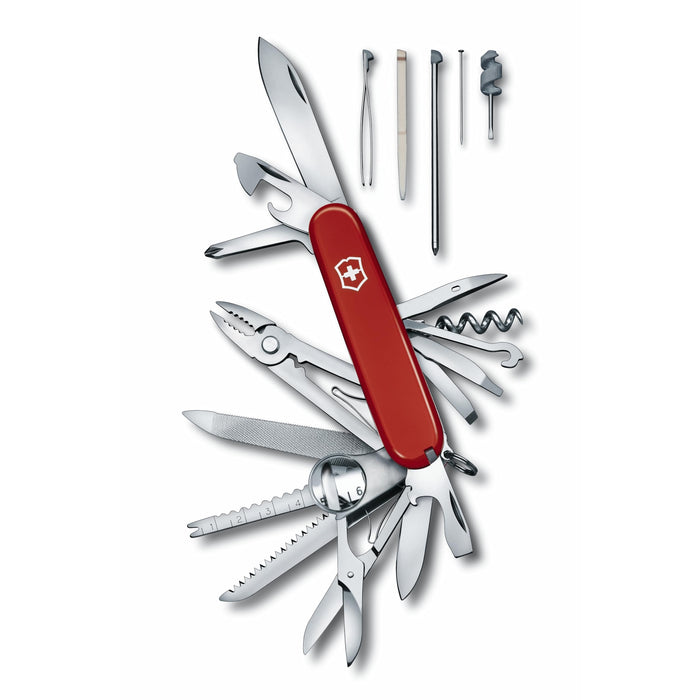VICTORINOX Knife Swiss Camp ‎1.6795-X4 Red Stainless Steel Blade 91mm Handle NEW_4
