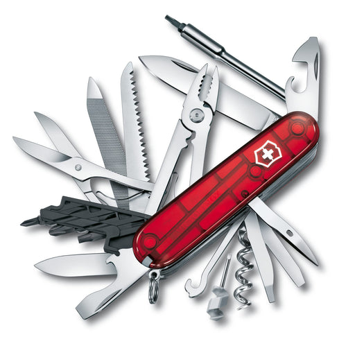VICTORINOX Knife Cybertool 34 M Swiss Army Knife Translucent Red ‎1.7725.T NEW_1