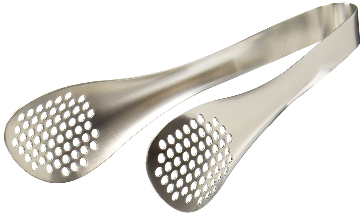 Yanagi Sori Stainless Steel Tongs Perforated L22cm Made in Japan Dishwasher Safe_1