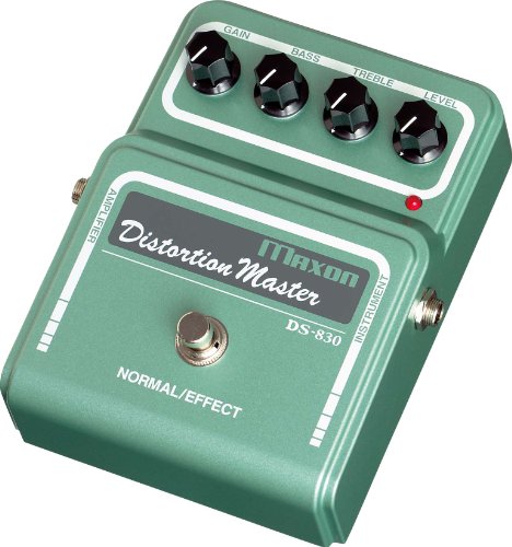 Maxon DS-830 Distortion Master Guitar Effects Pedal DS803 GAIN,BASS,TREBLE,LEVEL_1