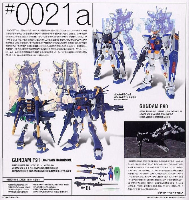 GUNDAM FIX FIGURATION #0021a GUNDAM F90 & GUNDAM F91 CAPTAIN HARRISON BANDAI_3