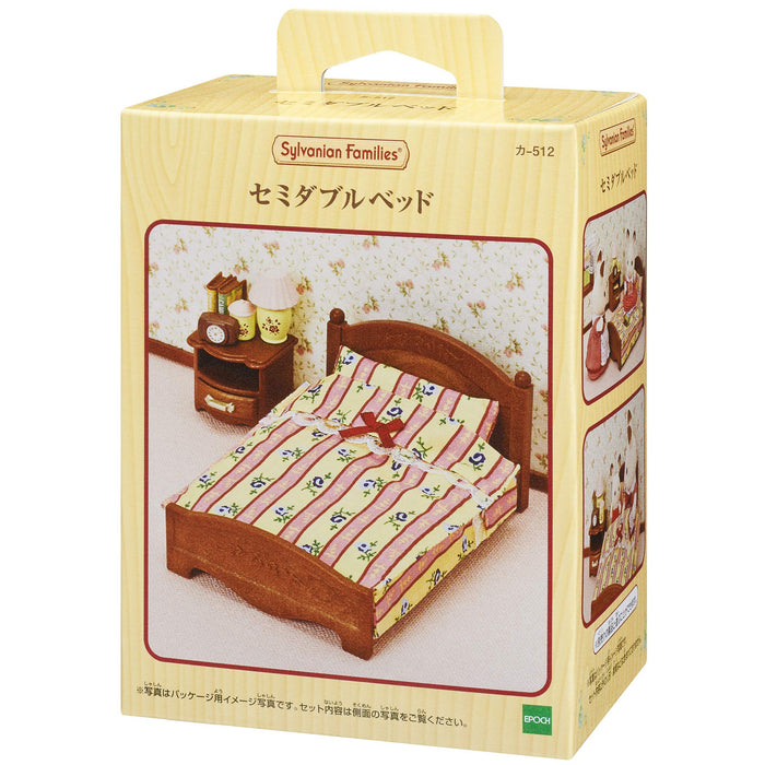 EPOCH Sylvanian Families Furniture Semi Double Bed Ka-512 for Lakeside Pension_3