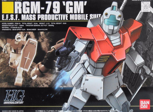 BANDAI HGUC 1/144 RGM-79 GM Plastic Model Kit Mobile Suit Gundam from Japan_1