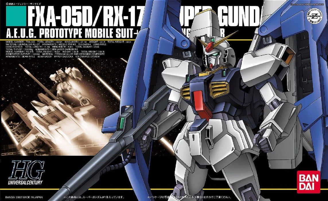 BANDAI HGUC 1/144 FXA-05D + RX-178 SUPER GUNDAM Plastic Model Kit Z Gundam Japan_1