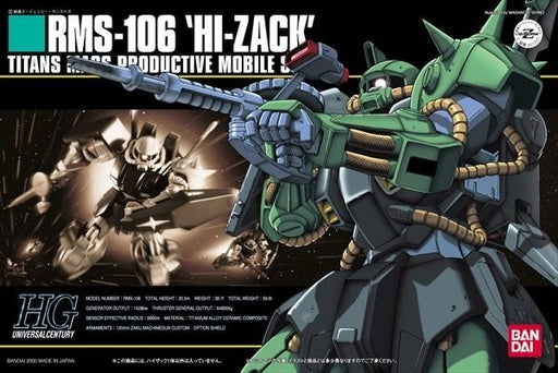 BANDAI HGUC 1/144 RMS-106 HI-ZACK Plastic Model Kit Mobile Suit Z Gundam Japan_1