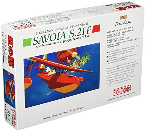 Porco Rosso Savoia S.21F Late Porco Statue With Fj3 1/72 Scale Plastic Model kit_1