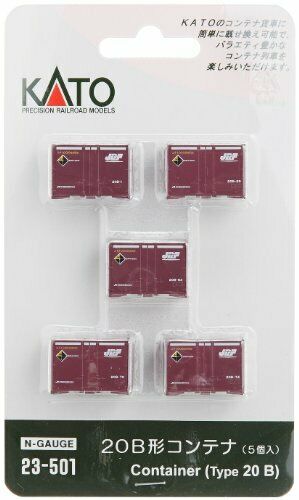 KATO N gauge 20B-type container 5 pieces 23-501 model railroad supplies NEW_1