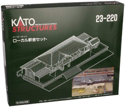 Kato N Scale Unitrack Rural Station Set 23-220 NEW from Japan_1