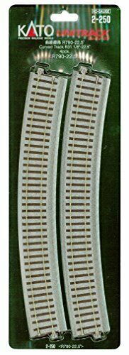 KATO HO Scale curve line R790-22.5 degrees 4 pieces 2-250 model NEW from Japan_1