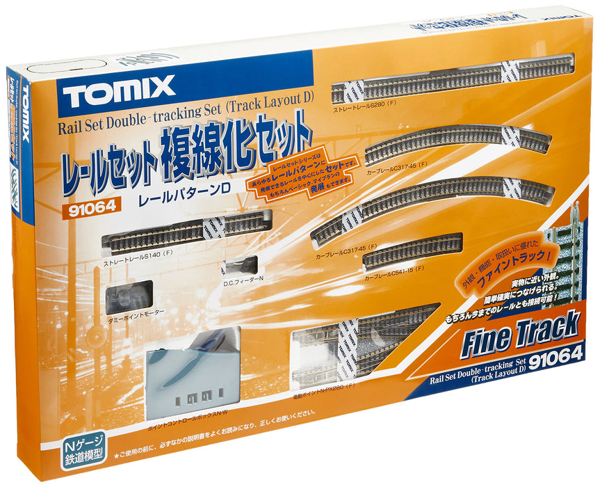 TOMIX N Scale rail set double track set D pattern 910640 railroad model Supplies_1