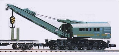 Tomix N Scale J.N.R. Railway Crane Type SO80 (Green) NEW from Japan_1