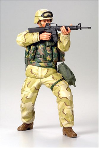 TAMIYA 1/16 Modern U.S. Army Infantryman Desert Uniform Model Kit NEW from Japan_1
