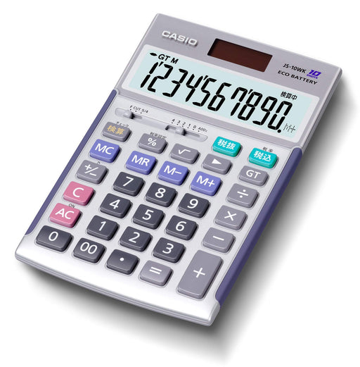 Casio JS-10WK Full-Scale Practical Calculator 10 Digits Verification Function_1