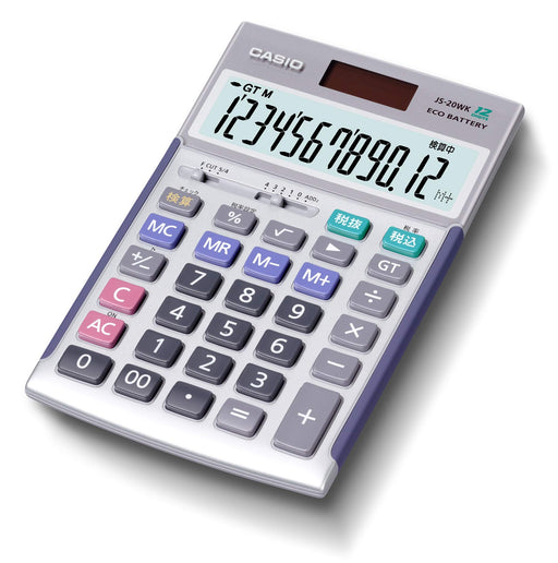 Casio Authentic Practical Calculator 12 Digits Verification Function JS-20WK NEW_1