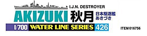 Aoshima 1/700 I.J.N. Destroyer AKIZUKI Plastic Model Kit from Japan NEW_3