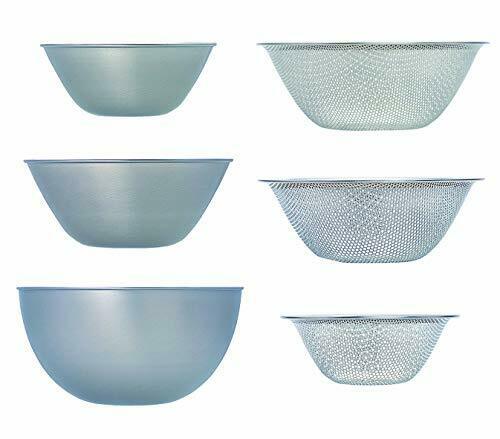 Yanagi Sori stainless steel ball and punched strainer set of 6 NEW from Japan_5