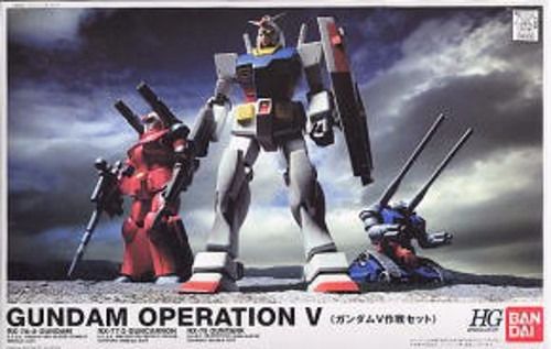 BANDAI HGUC 1/144 OPERATION V Set (Gundam & Guncannon & Guntank) Model Kit Japan_1