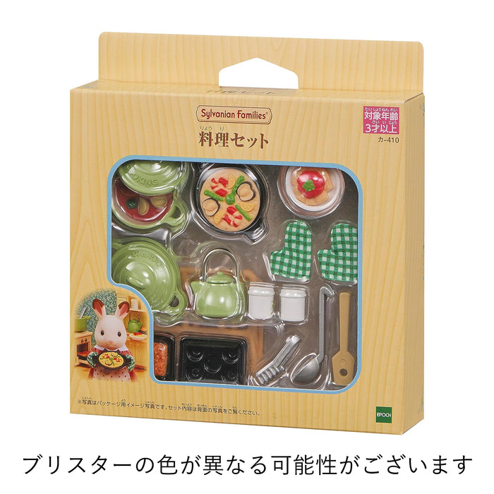 EPOCH 59301 Sylvanian Families furniture Cooking Set Kitchen Goods KA-410 NEW_3