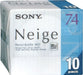 Sony Neige Series MiniDisk 74 Min 10 Pack Recordable MD 10MDW74NED NEW_1
