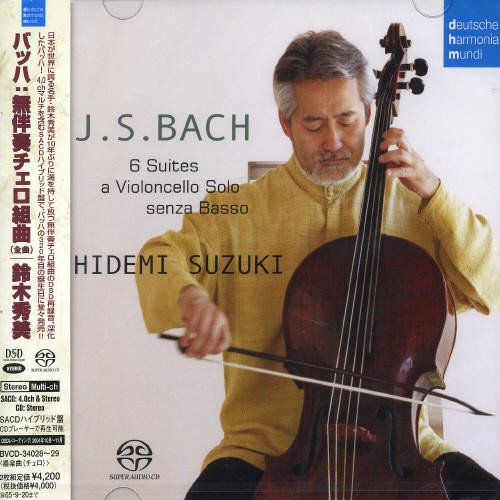 HIDEMI SUZUKI J.S.BACH 6 SUITE FOR CELLO SOLO-JAPAN 2 SACD HYBRID J50 BVCD-34028_1