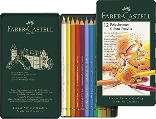 Farber Castel polychromos 12 colored pencil with color pencil 110012 NEW_1