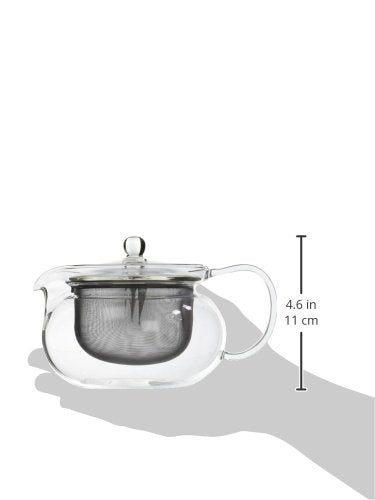 Hario Green Tea Chacha Kyusu Maru Tea Pot 700ml Clear NEW from Japan_5