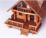 Woody Joe 1/24 scale Log cabin Wooden Model Kit 43202-116196 Round notch method_2